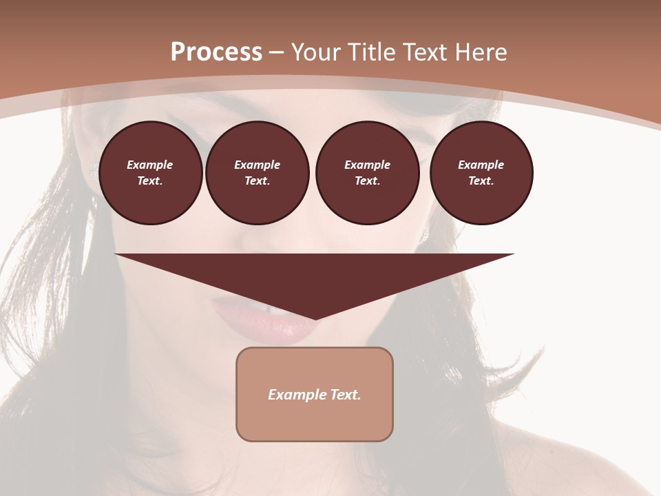 Beautiful Teenage Girl In 1950'S Rockabilly Fashion Polka Dot Dress, Hair And Makeup PowerPoint Template