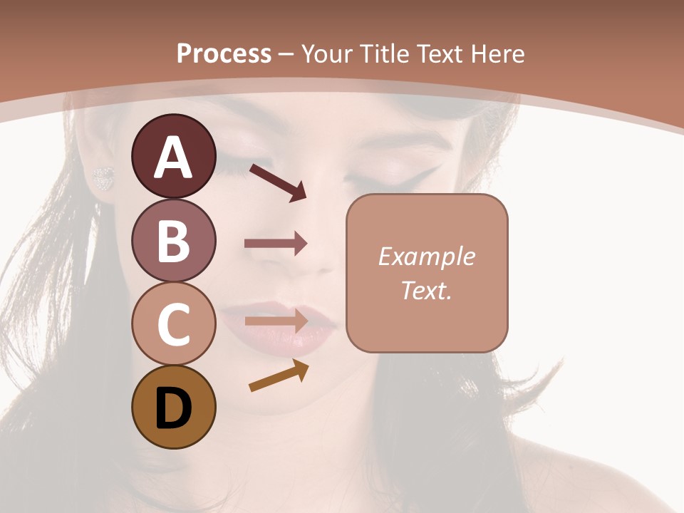 Beautiful Teenage Girl In 1950'S Rockabilly Fashion Polka Dot Dress, Hair And Makeup PowerPoint Template