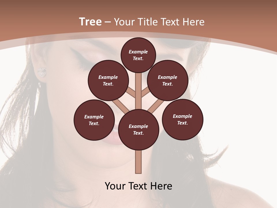 Beautiful Teenage Girl In 1950'S Rockabilly Fashion Polka Dot Dress, Hair And Makeup PowerPoint Template