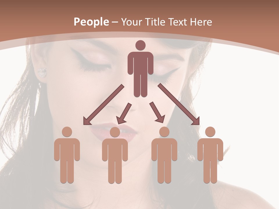 Beautiful Teenage Girl In 1950'S Rockabilly Fashion Polka Dot Dress, Hair And Makeup PowerPoint Template