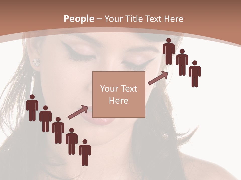 Beautiful Teenage Girl In 1950'S Rockabilly Fashion Polka Dot Dress, Hair And Makeup PowerPoint Template