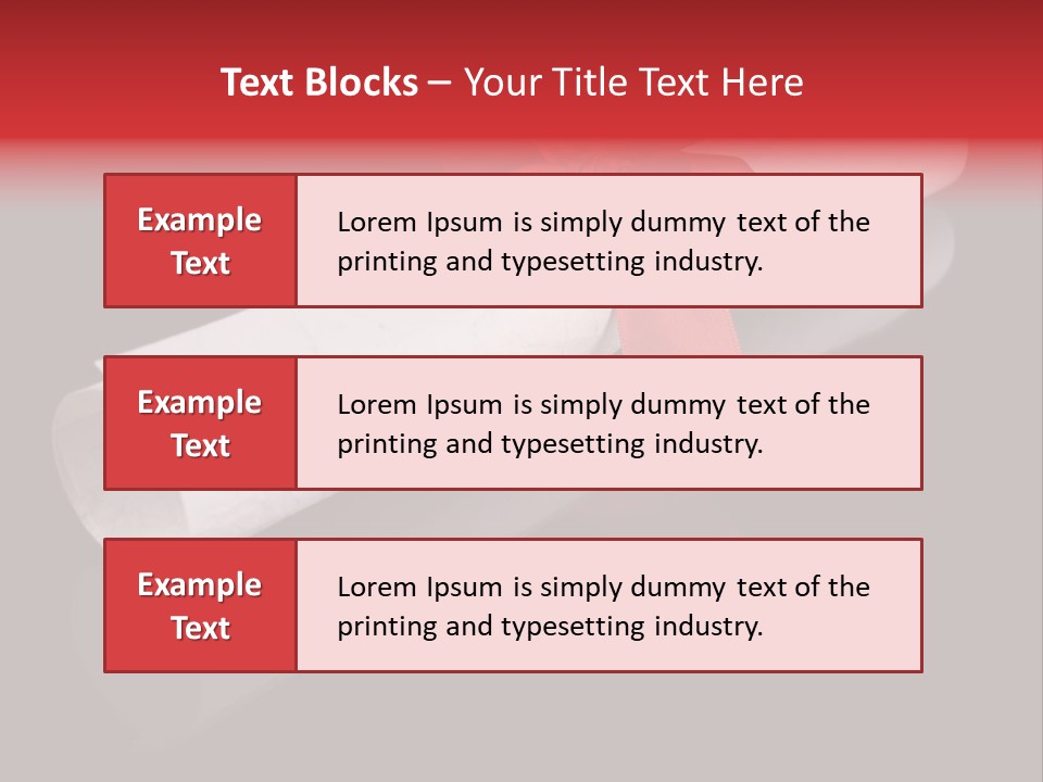 Diploma With A Red Silk Ribbon, Isolated On Black Background. PowerPoint Template