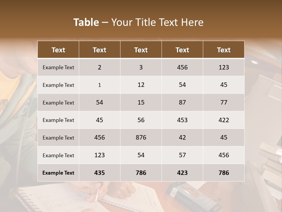 Small Group Of Students At A Library Studying PowerPoint Template