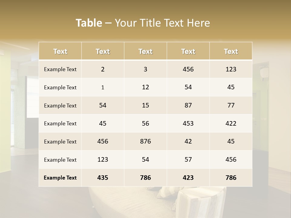 A Green And White Room With A Bar And Chairs PowerPoint Template