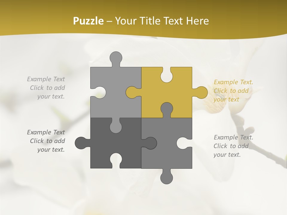 Magnolia Flowers PowerPoint Template