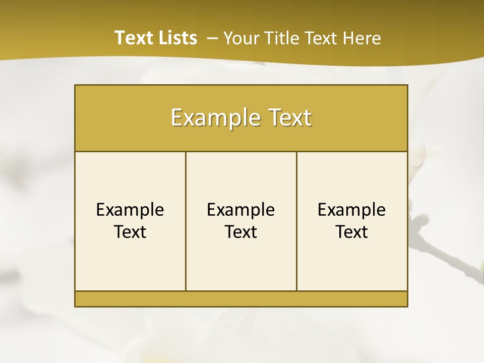 Magnolia Flowers PowerPoint Template