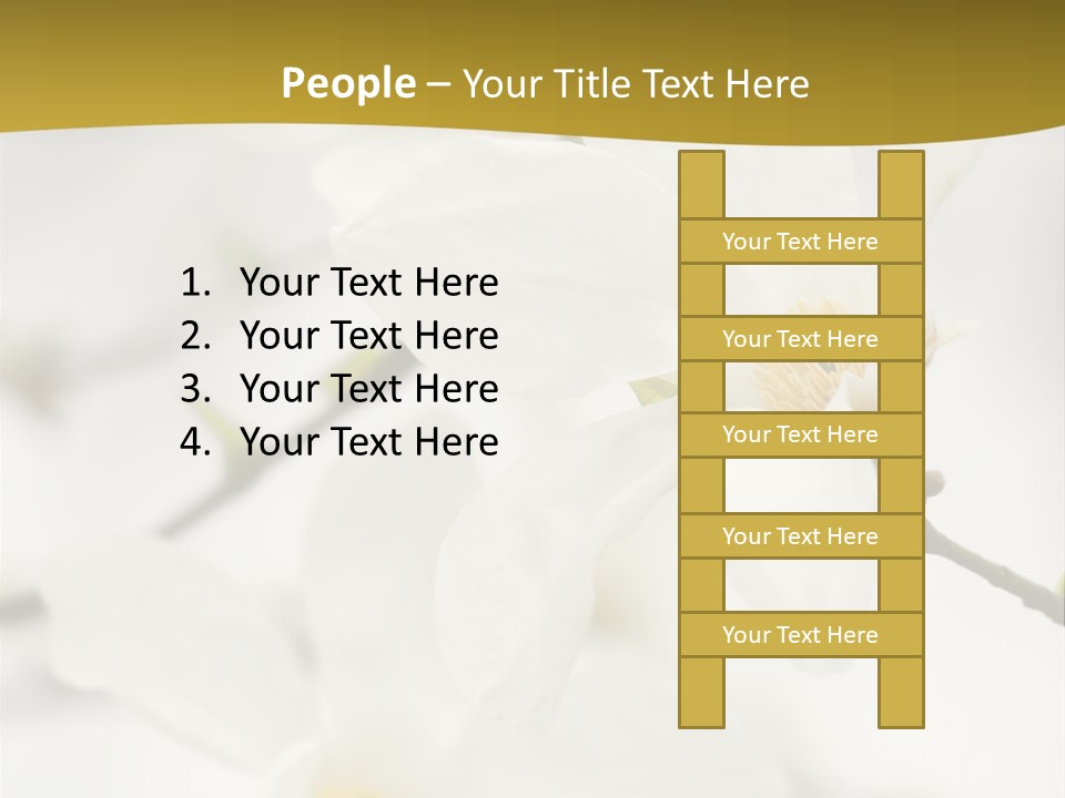 Magnolia Flowers PowerPoint Template