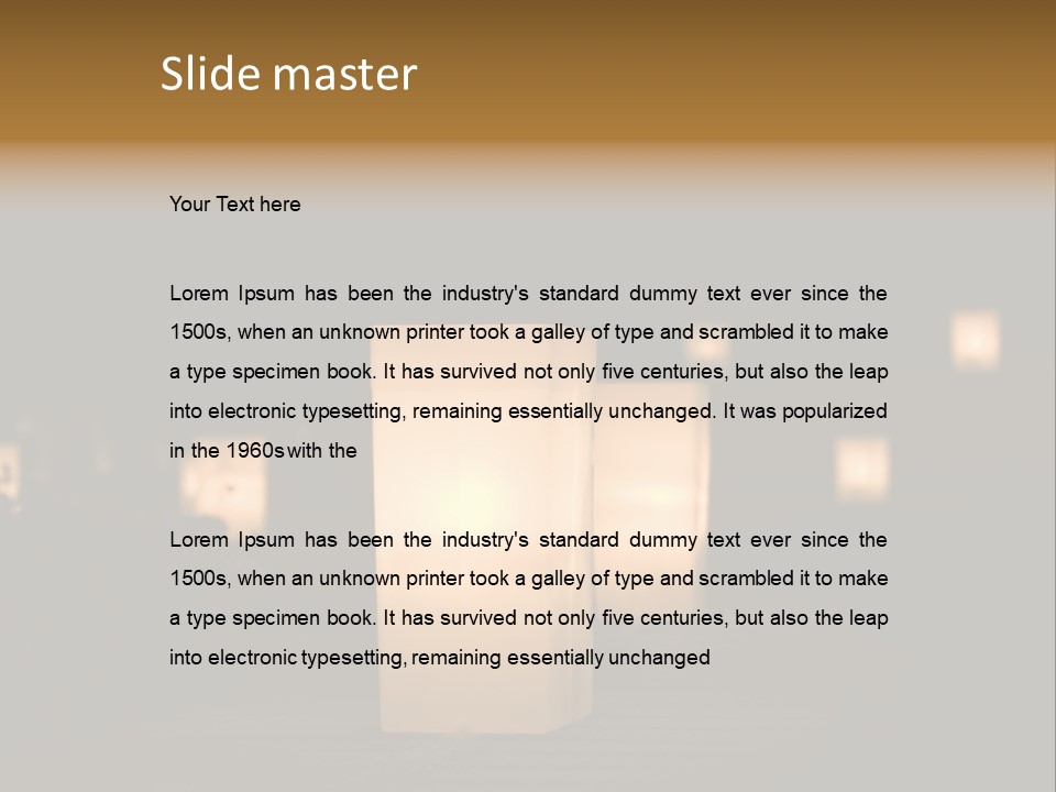 Luminaries At Night PowerPoint Template