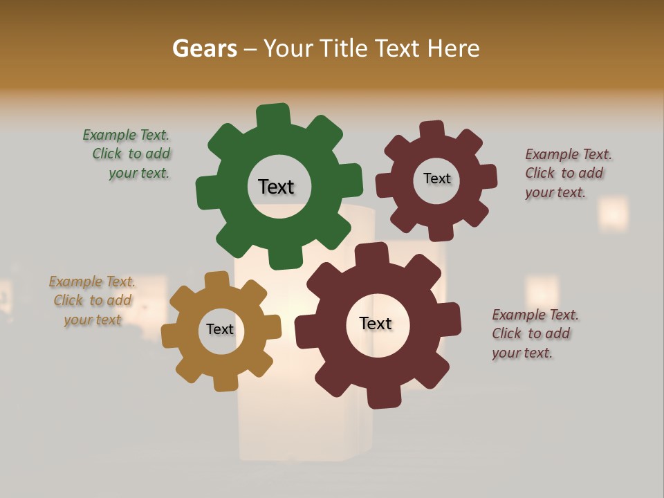 Luminaries At Night PowerPoint Template