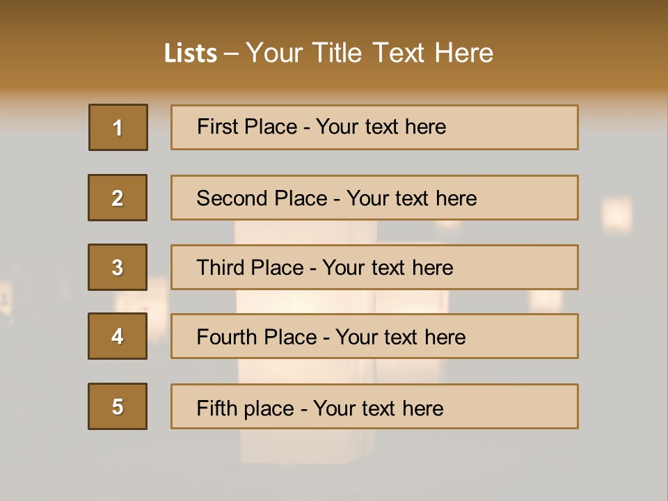 Luminaries At Night PowerPoint Template