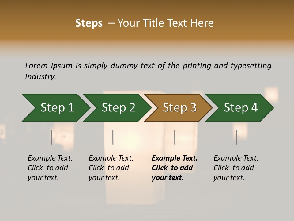 Luminaries At Night PowerPoint Template