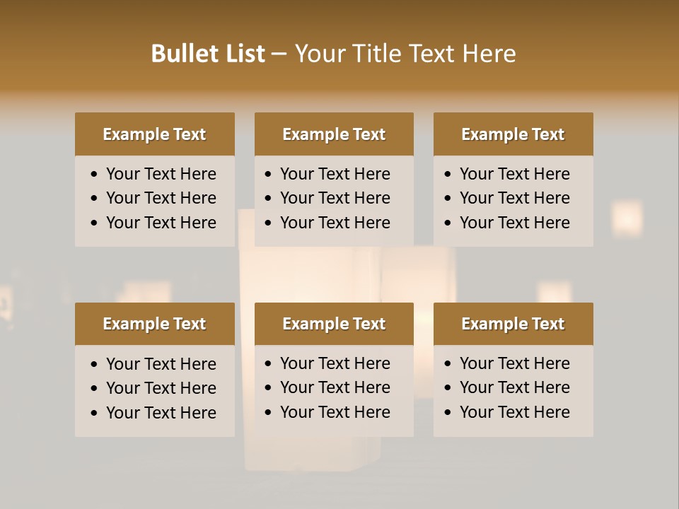 Luminaries At Night PowerPoint Template