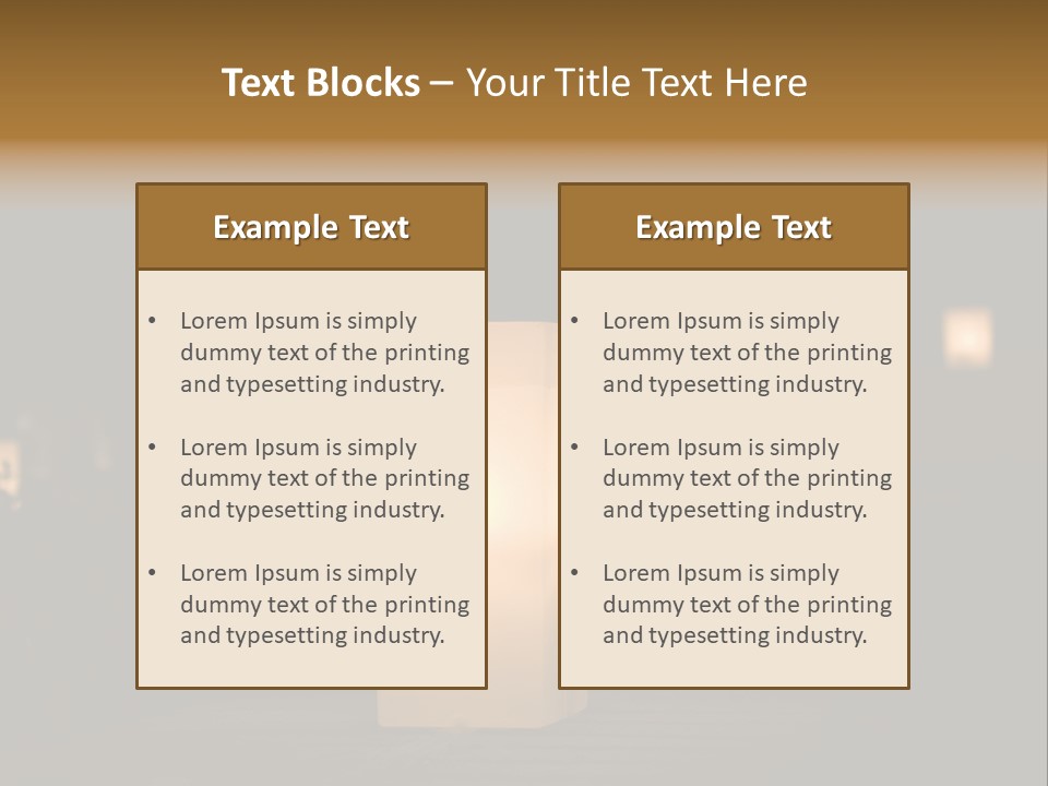 Luminaries At Night PowerPoint Template
