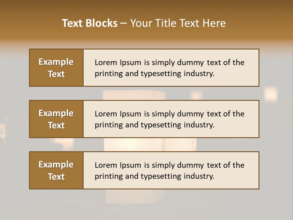 Luminaries At Night PowerPoint Template