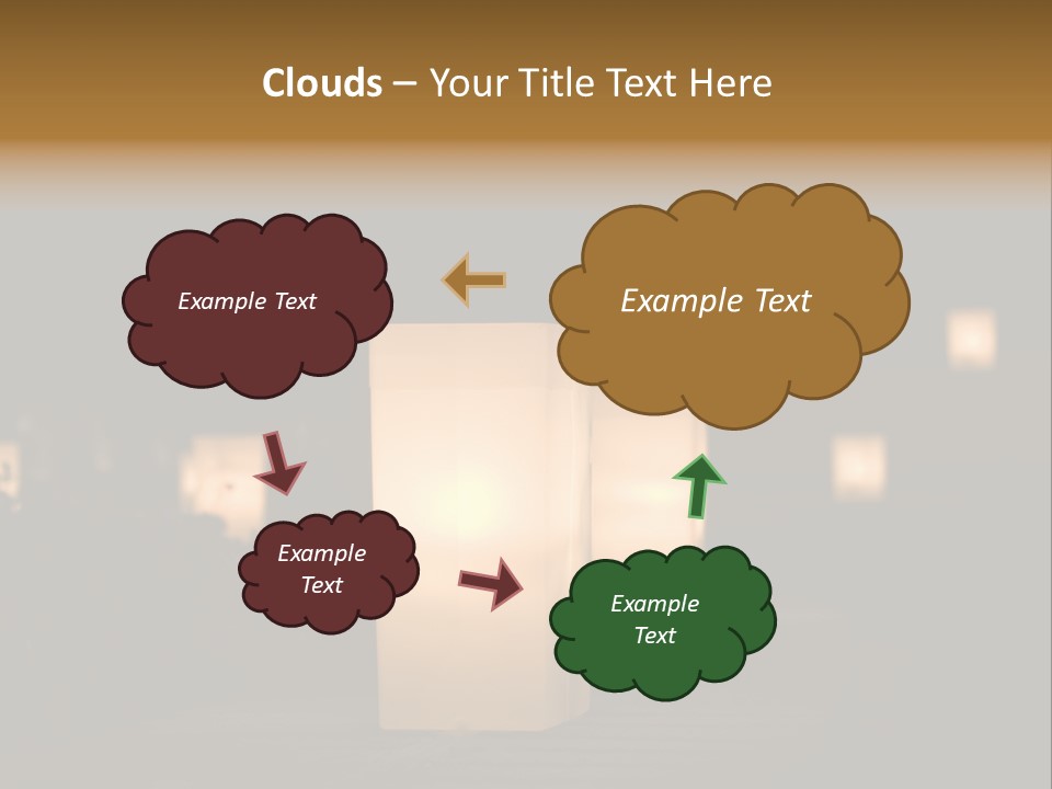Luminaries At Night PowerPoint Template