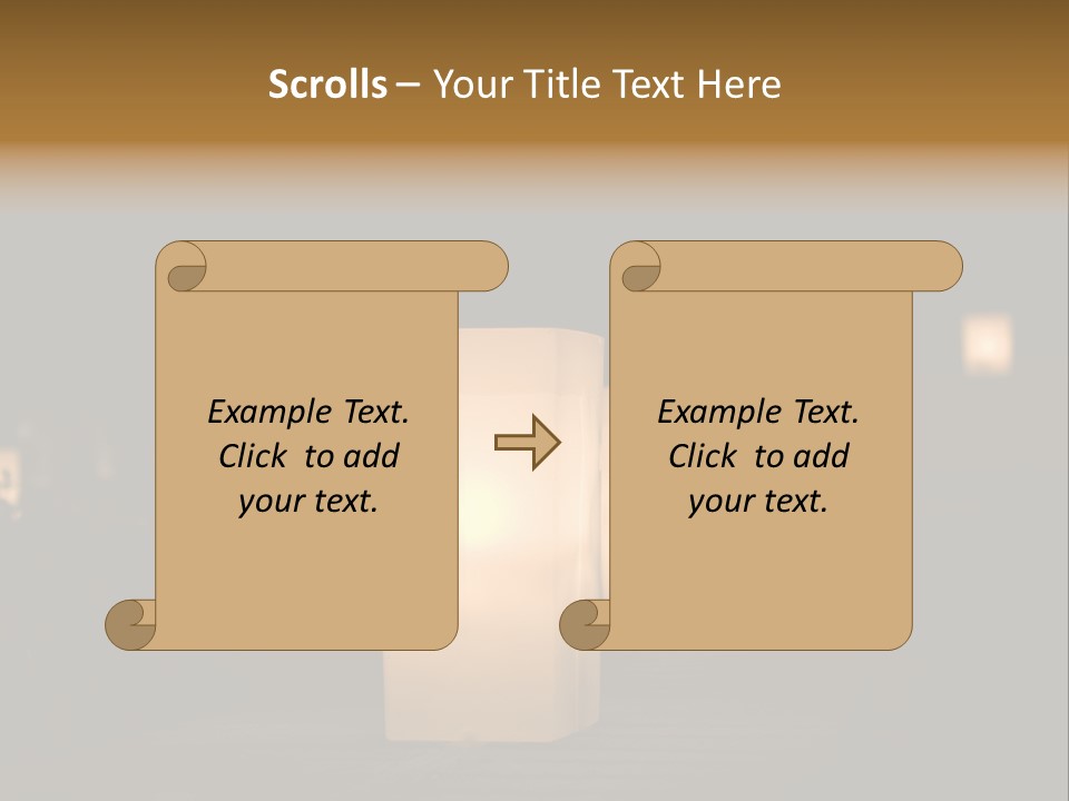 Luminaries At Night PowerPoint Template