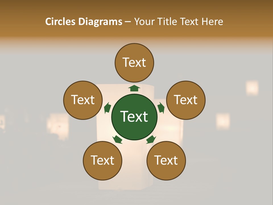 Luminaries At Night PowerPoint Template