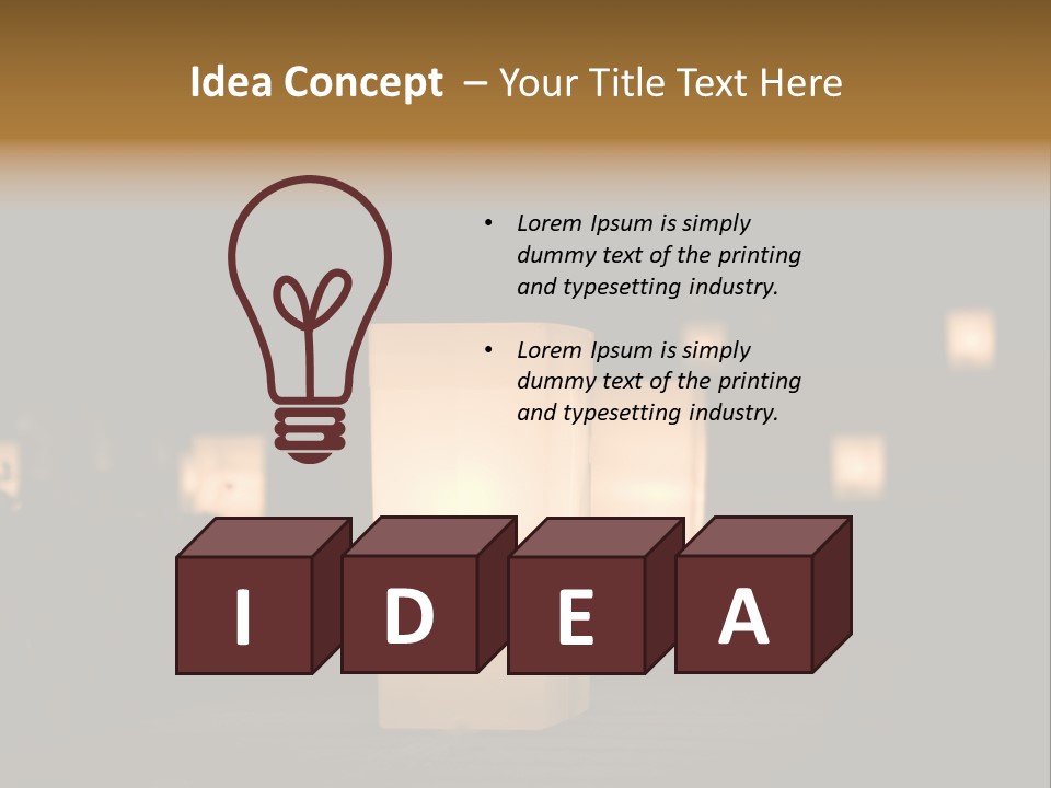 Luminaries At Night PowerPoint Template