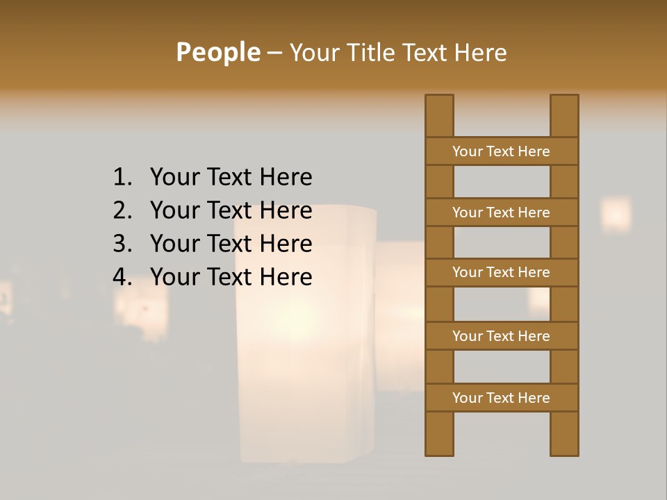 Luminaries At Night PowerPoint Template