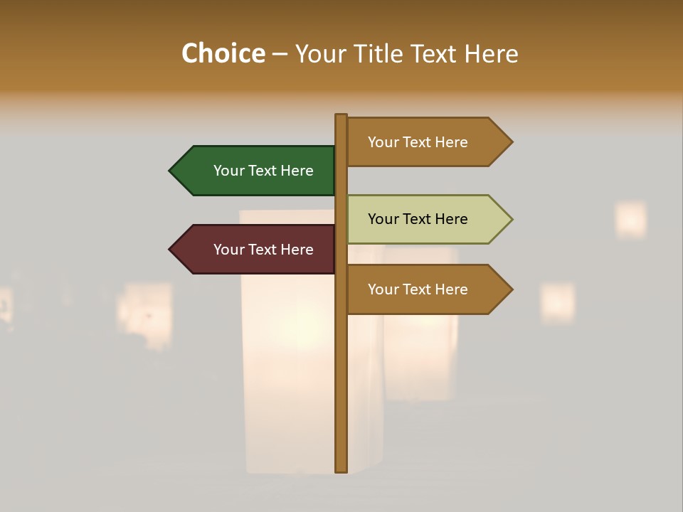 Luminaries At Night PowerPoint Template