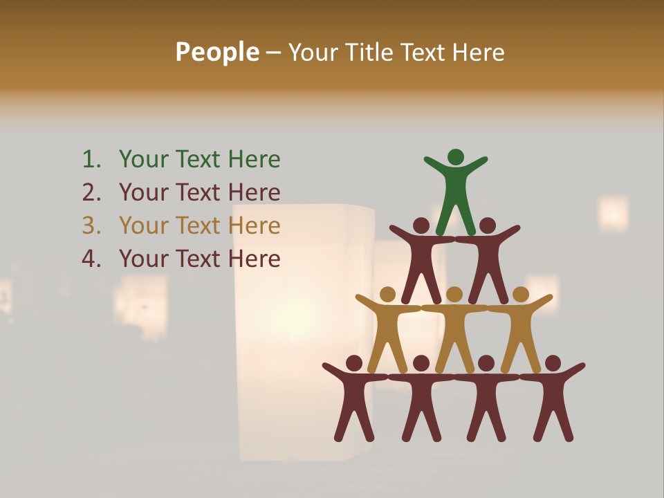 Luminaries At Night PowerPoint Template