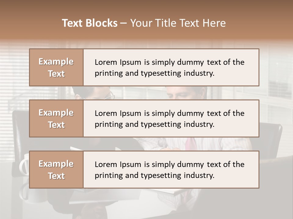 A Man And A Woman Sitting At A Table In Front Of A Laptop PowerPoint Template