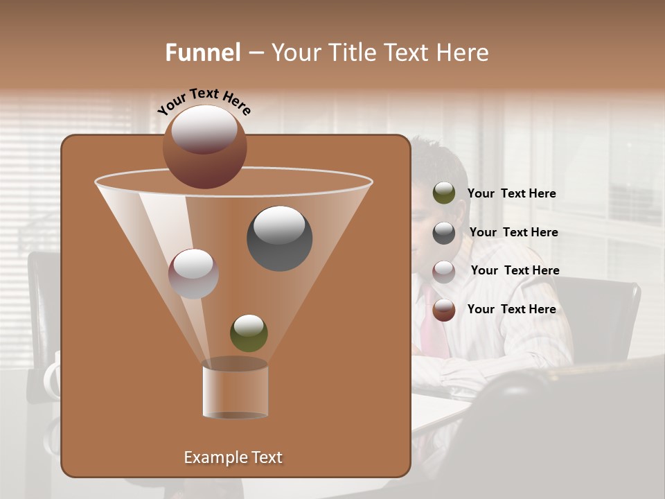A Man And A Woman Sitting At A Table In Front Of A Laptop PowerPoint Template