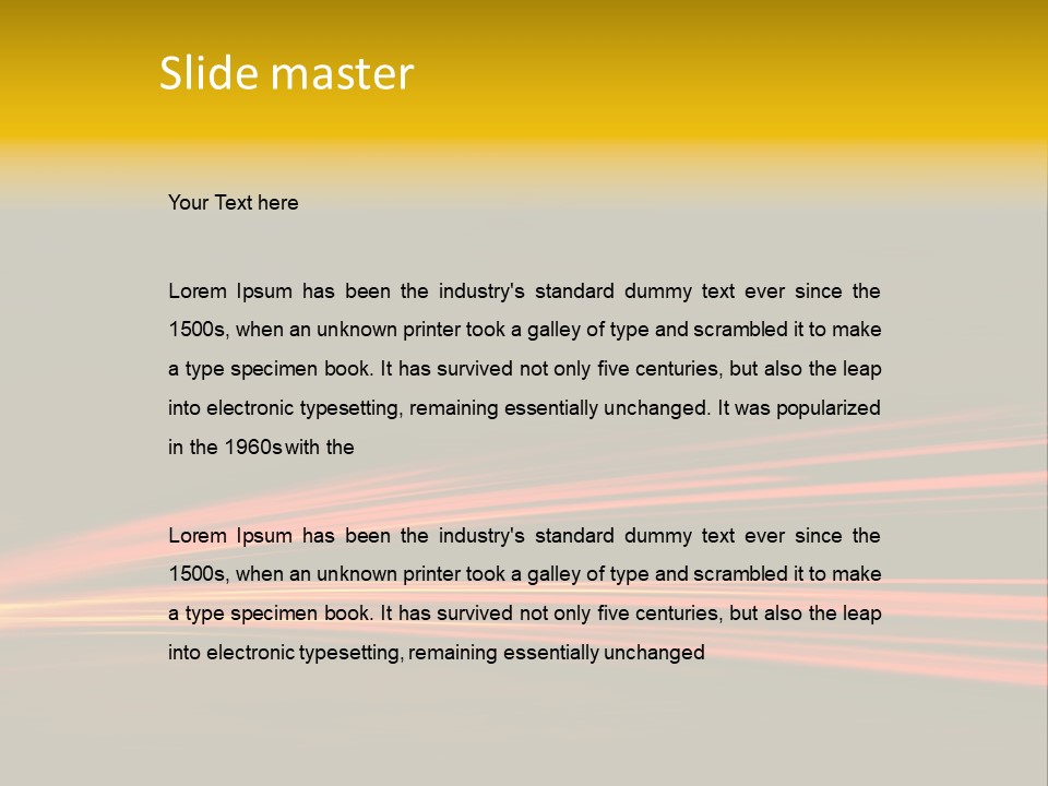 Car Tail Lights PowerPoint Template