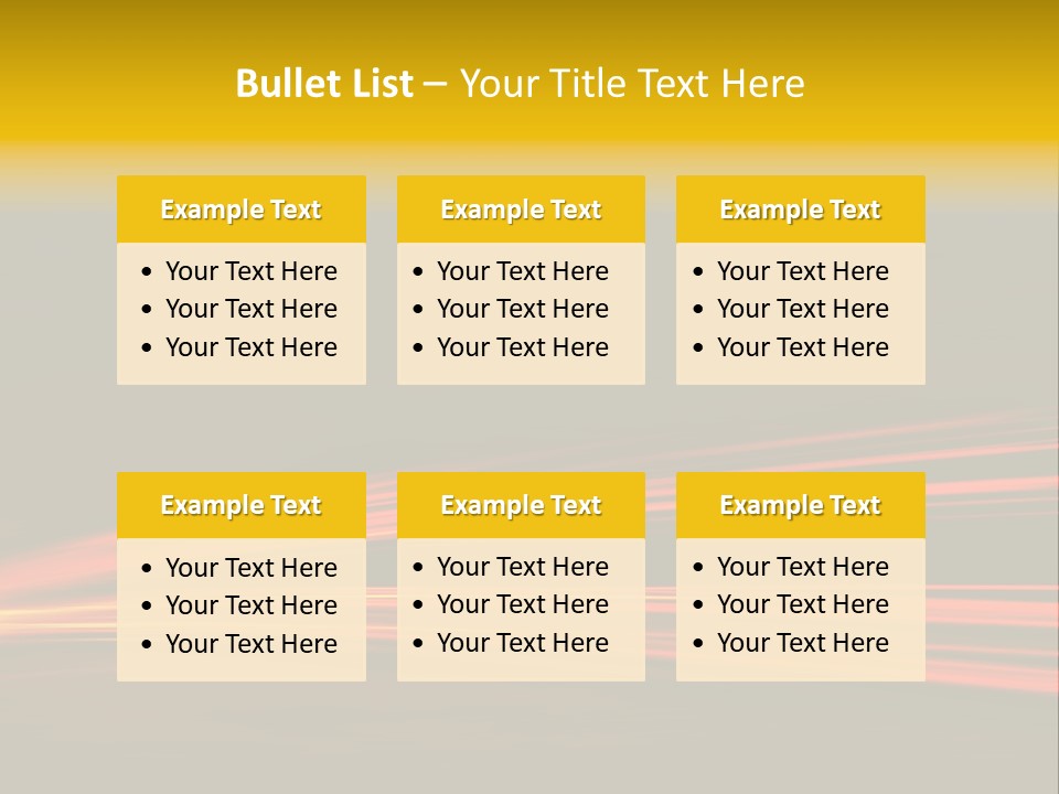 Car Tail Lights PowerPoint Template