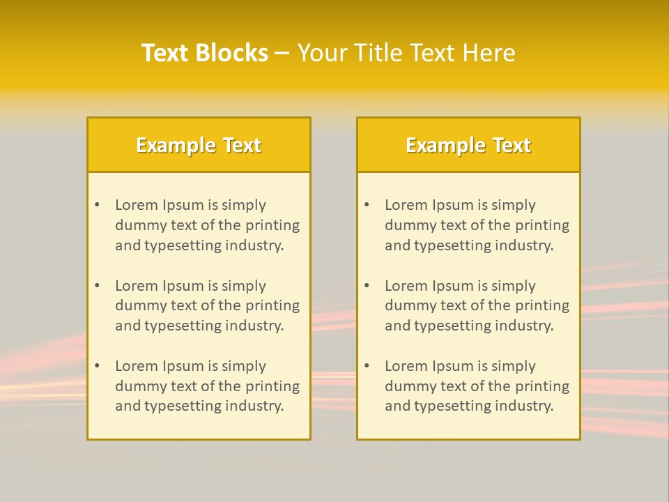 Car Tail Lights PowerPoint Template