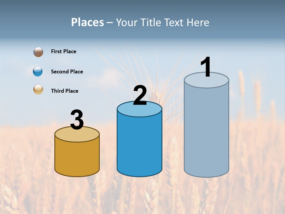 A Little Ear On A Background Of The Sky PowerPoint Template