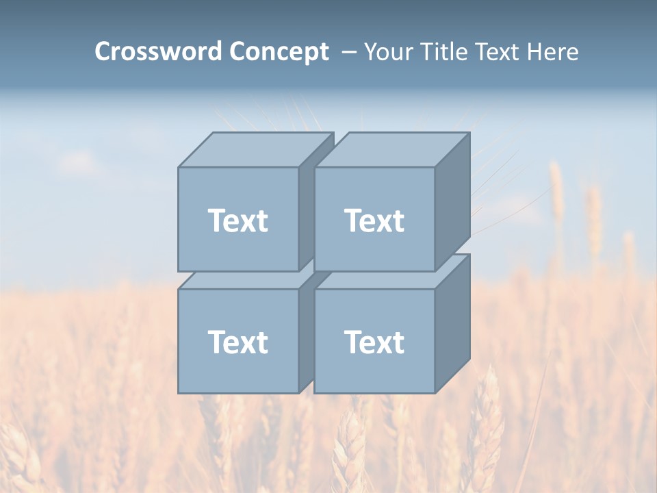 A Little Ear On A Background Of The Sky PowerPoint Template