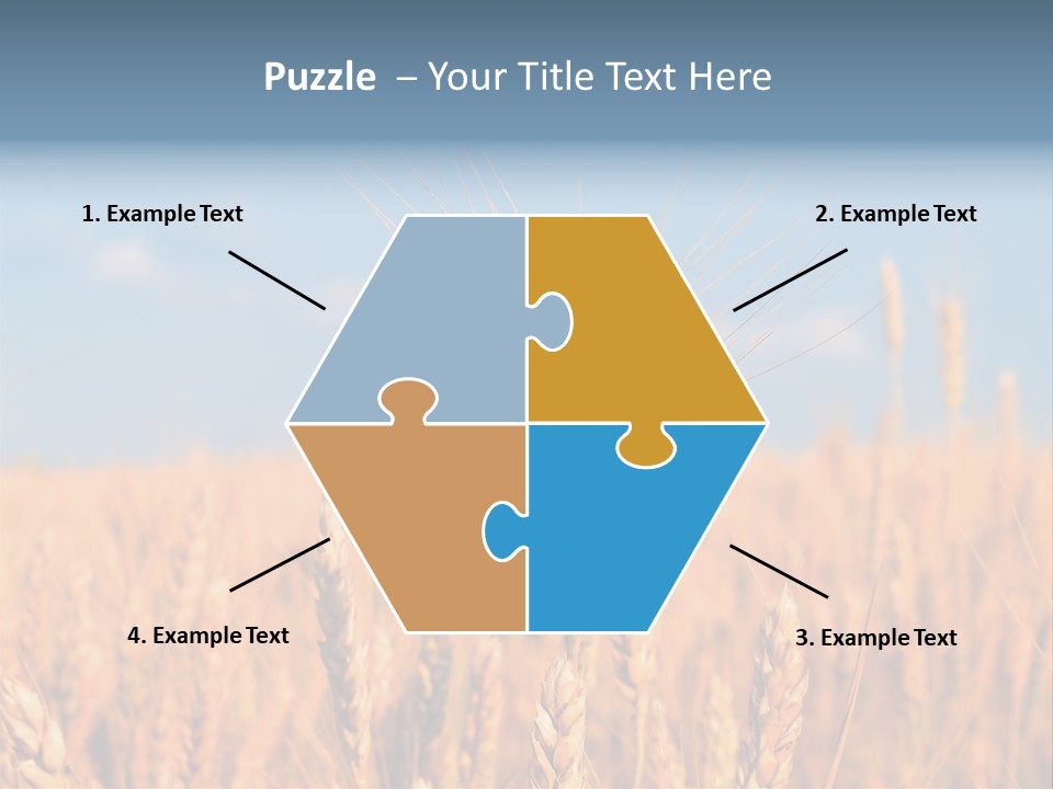 A Little Ear On A Background Of The Sky PowerPoint Template