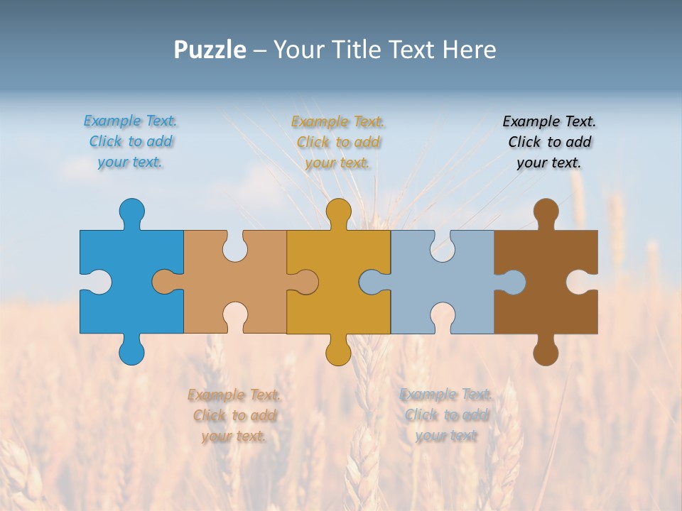 A Little Ear On A Background Of The Sky PowerPoint Template