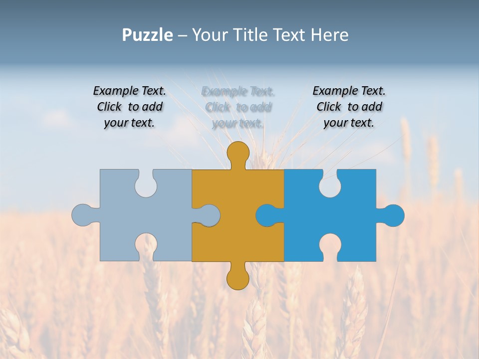 A Little Ear On A Background Of The Sky PowerPoint Template