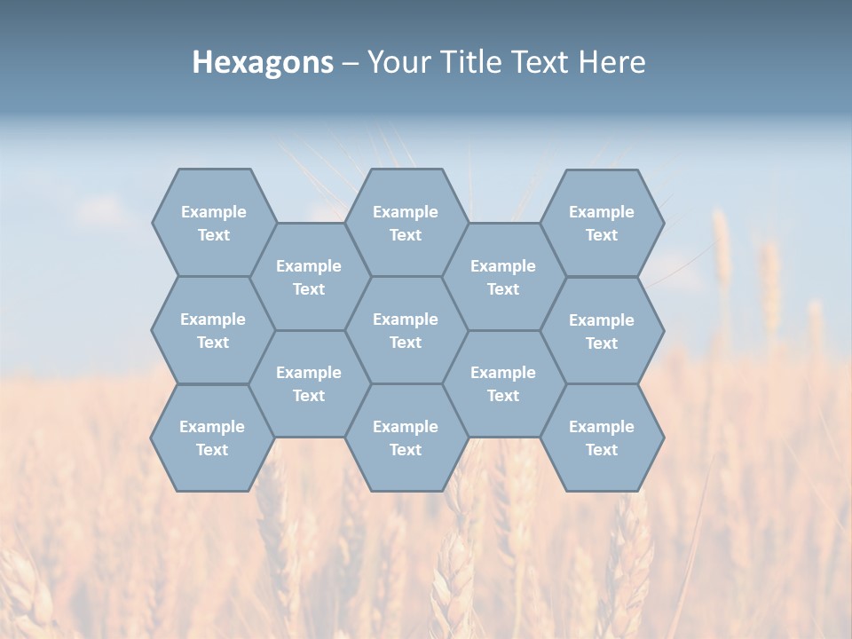 A Little Ear On A Background Of The Sky PowerPoint Template