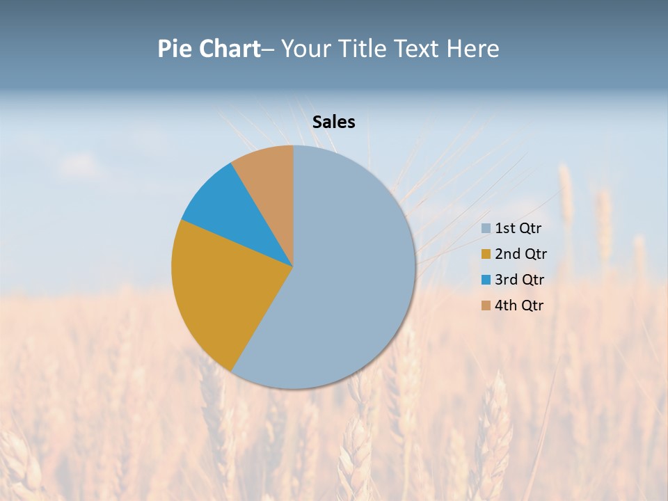 A Little Ear On A Background Of The Sky PowerPoint Template
