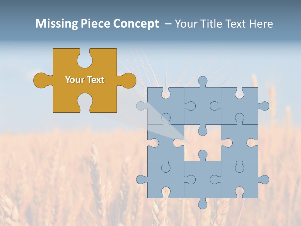 A Little Ear On A Background Of The Sky PowerPoint Template