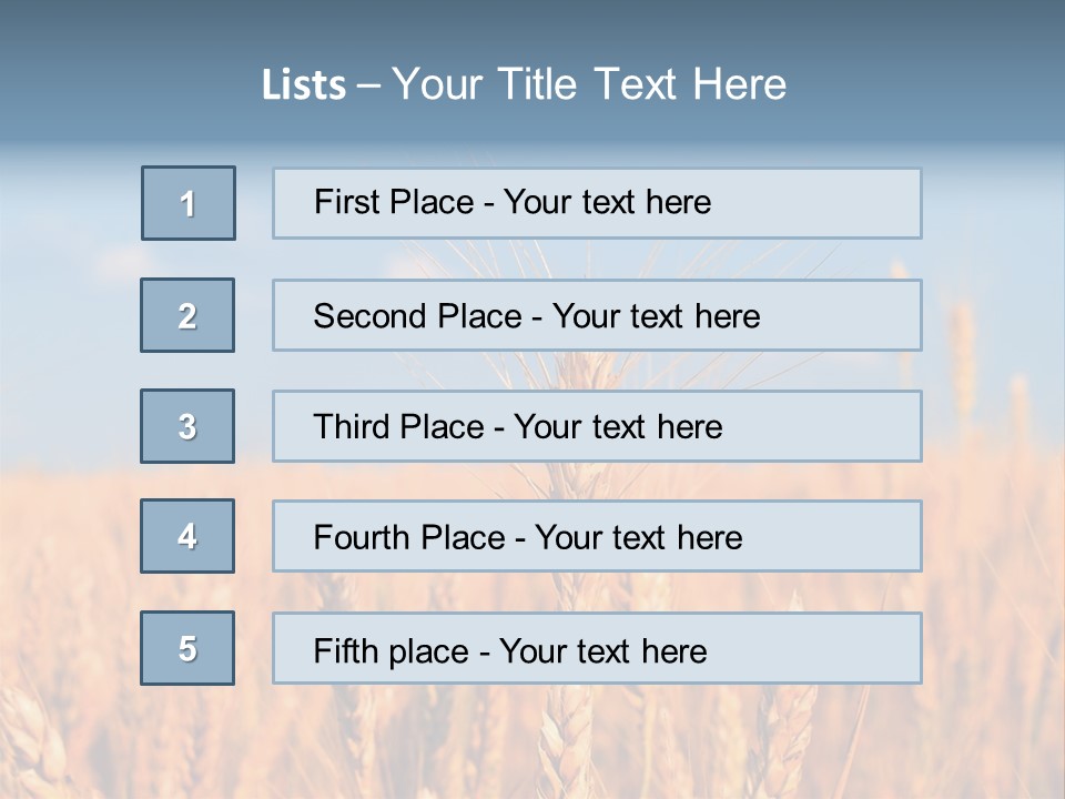 A Little Ear On A Background Of The Sky PowerPoint Template