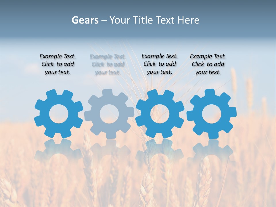 A Little Ear On A Background Of The Sky PowerPoint Template