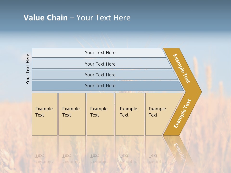 A Little Ear On A Background Of The Sky PowerPoint Template