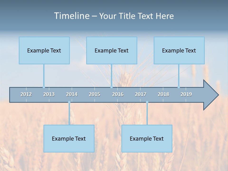 A Little Ear On A Background Of The Sky PowerPoint Template