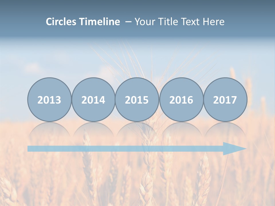 A Little Ear On A Background Of The Sky PowerPoint Template