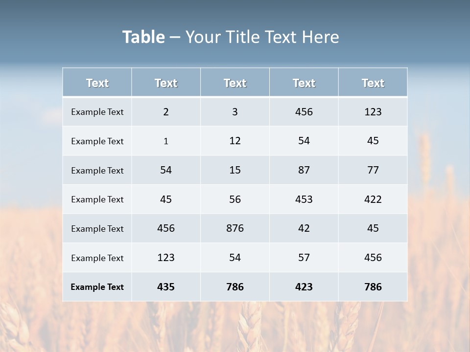 A Little Ear On A Background Of The Sky PowerPoint Template