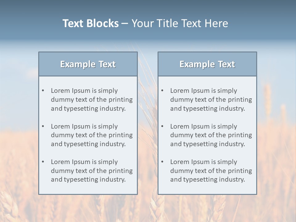 A Little Ear On A Background Of The Sky PowerPoint Template