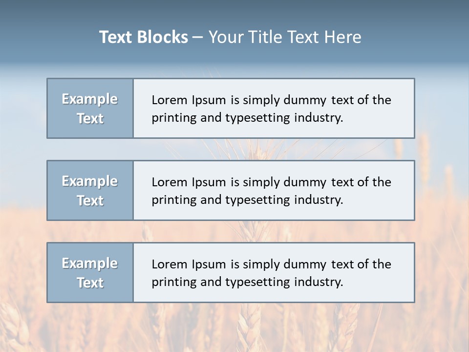 A Little Ear On A Background Of The Sky PowerPoint Template