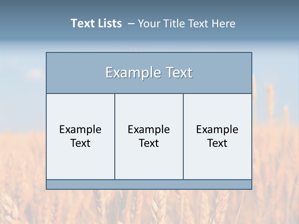 A Little Ear On A Background Of The Sky PowerPoint Template