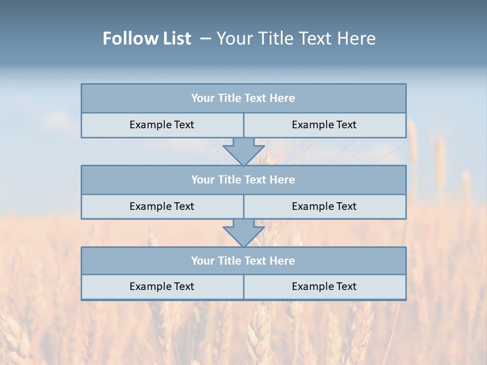 A Little Ear On A Background Of The Sky PowerPoint Template