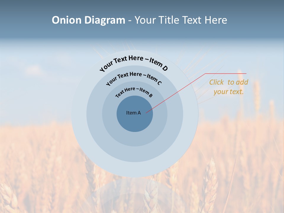 A Little Ear On A Background Of The Sky PowerPoint Template