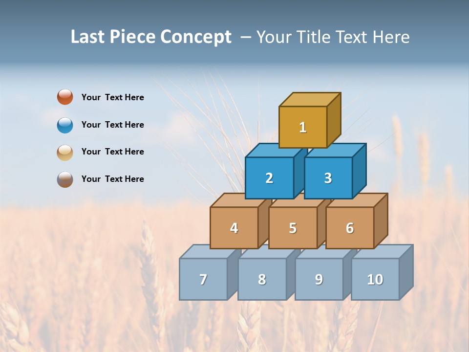 A Little Ear On A Background Of The Sky PowerPoint Template